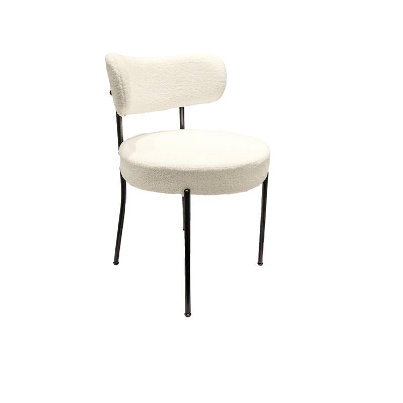 5 Pieces 31.5-Inch round dining table set for 4 and 4 pieces Upholstered Chairs for Four Person, MDF Table-top