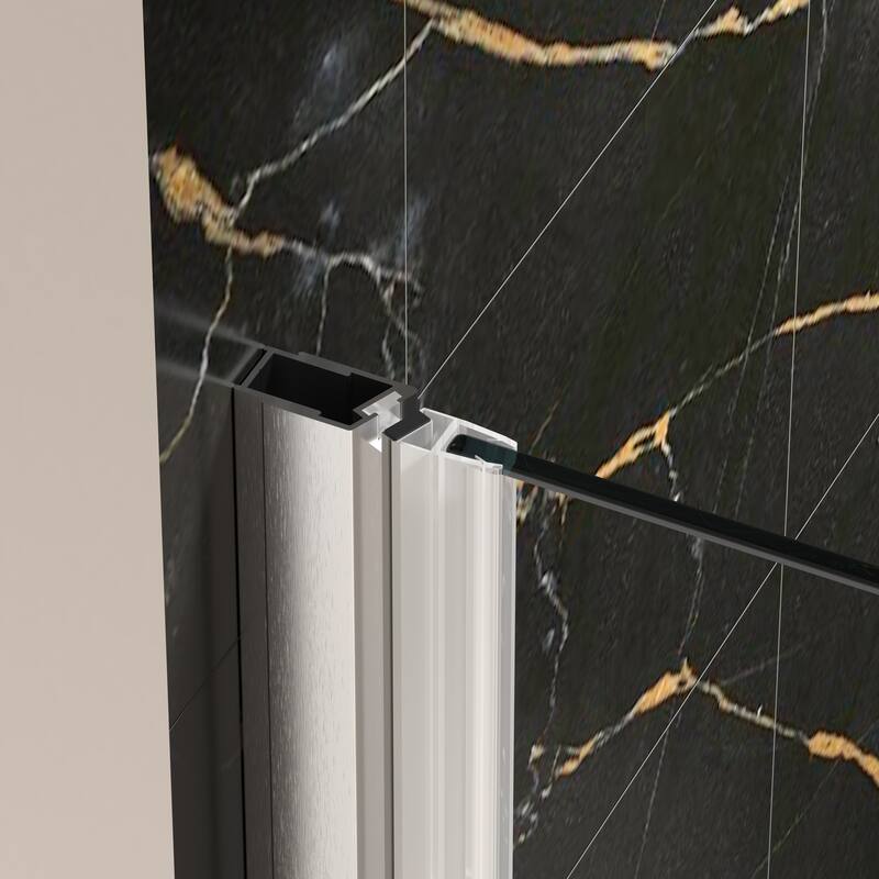 Semi-Frameless Left and Right Opening Universal Pivot Shower Door