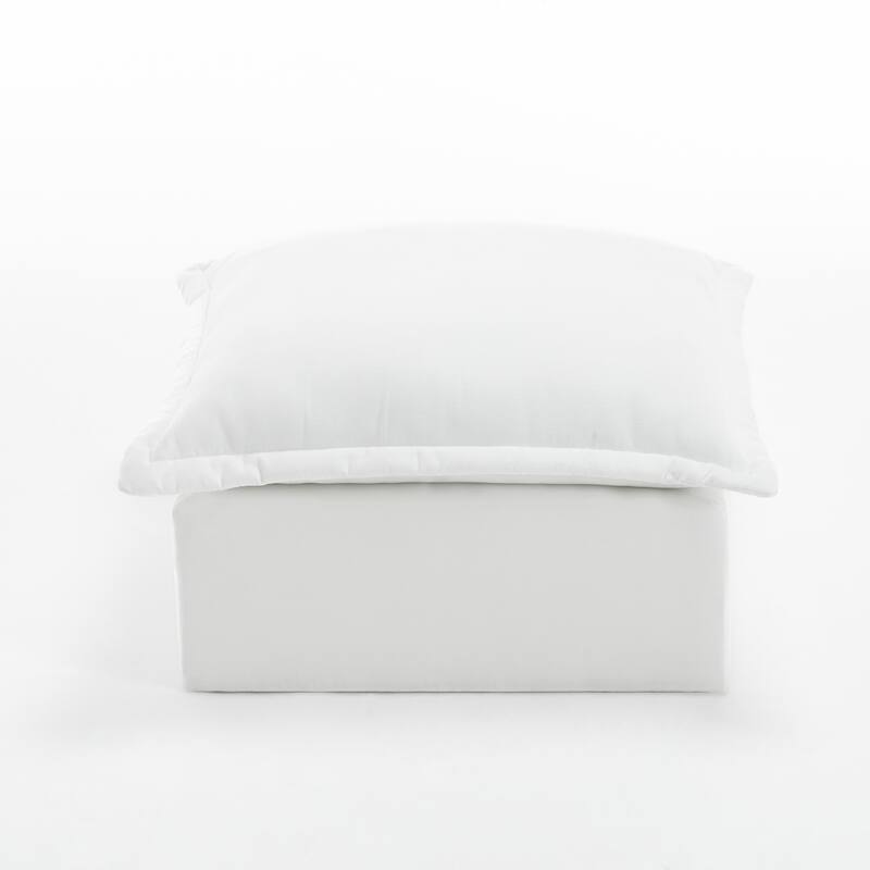 31.7"W Oversized Chenille Upholstered No Assembly Square Ottoman