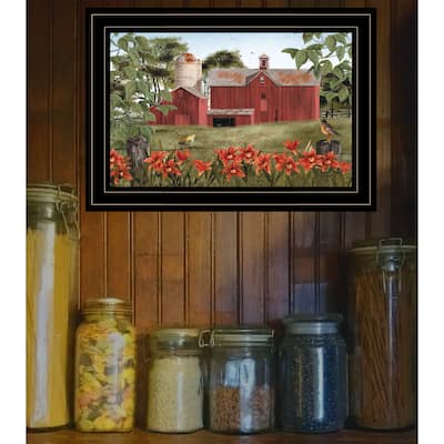TrendyDecor4U Contemporary "Summer Days" Framed Print Wall Art by Billy Jacobs