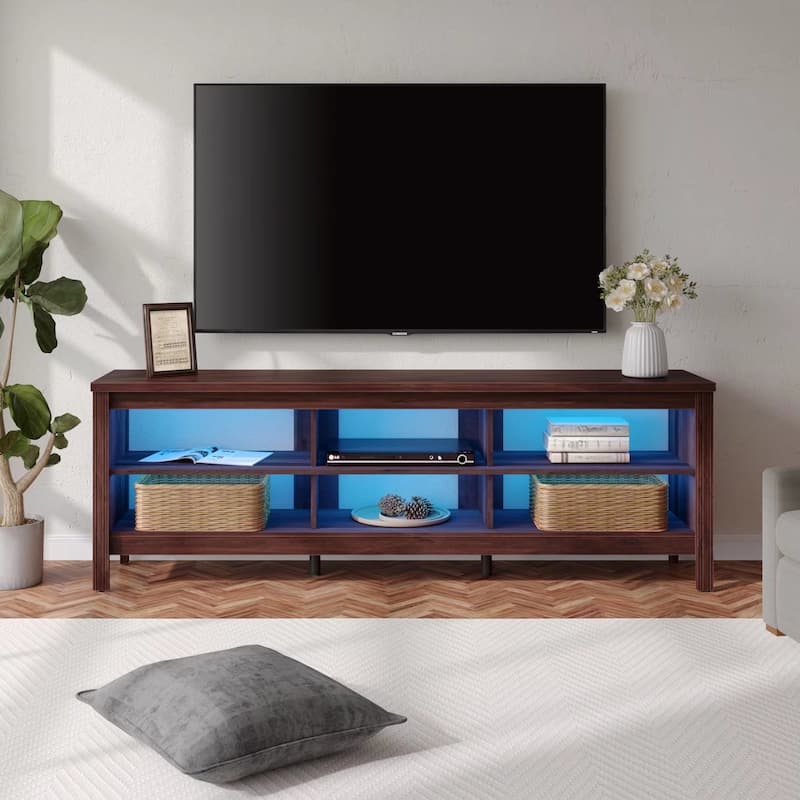70 Inch TV Stand for 75'' TV, Classic Entertainment Center TV Console