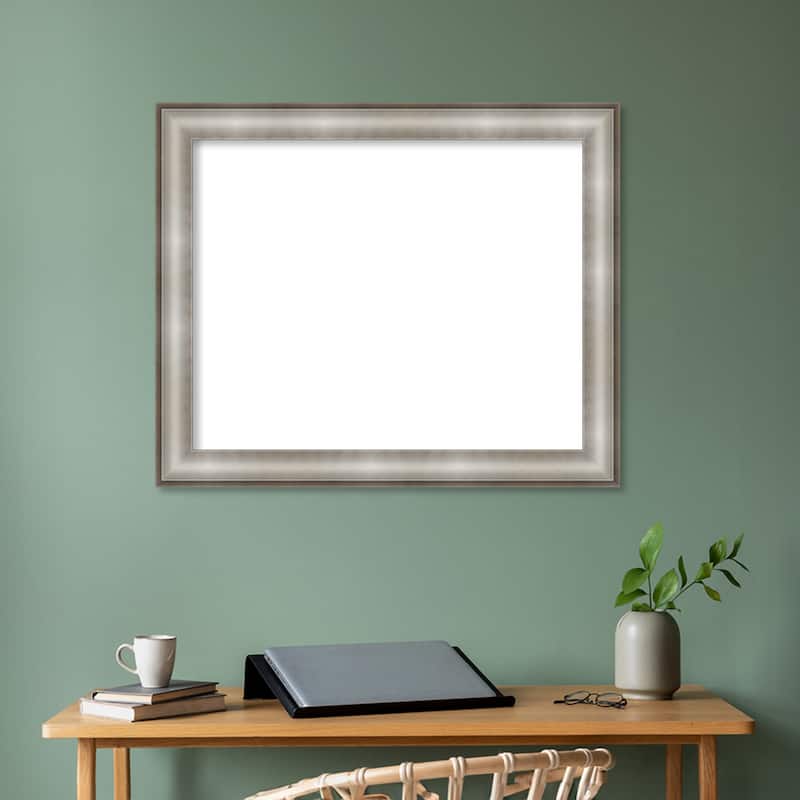 Amanti Art Imperial Silver Framed Dry Erase Magnetic Board