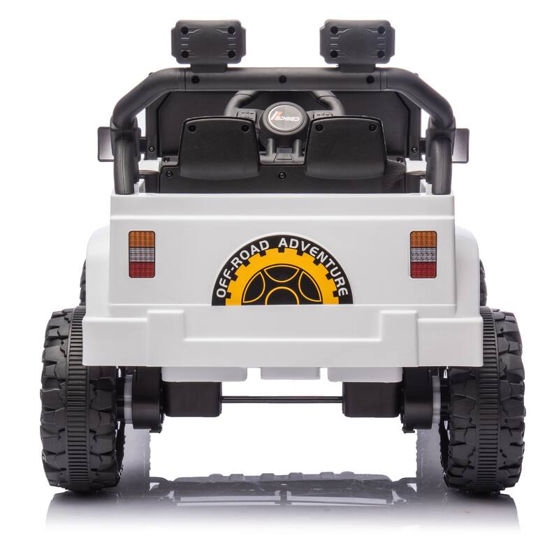 12V Ride-On Car for Kids with Remote Control, Four-Wheel Suspension, Music, Bluetooth, and MP3 for Ages 2-4