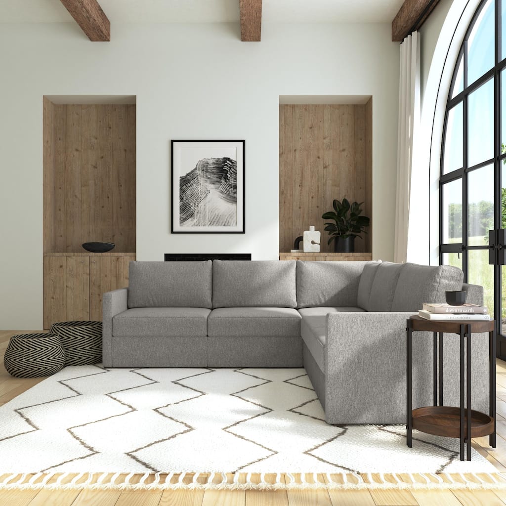 Flex 102 in. W Straight Arm Modular Sectional Sofa by Flexsteel - 102" x 35" x 102"