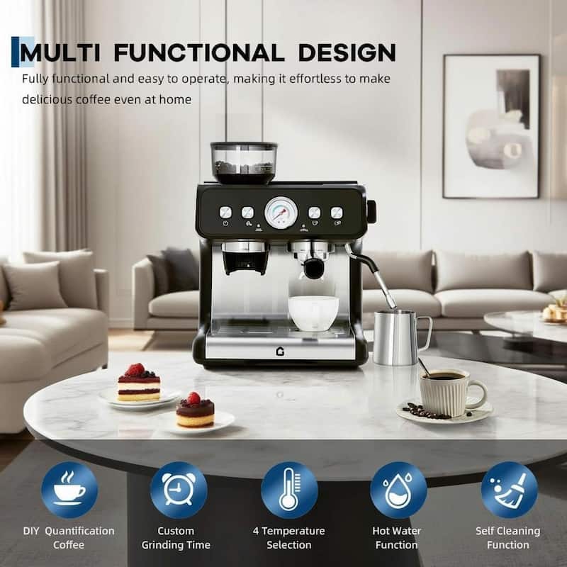 Espresso Machine, with Grinder