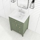 preview thumbnail 3 of 37, 24-Inch Bathroom Vanity with Ceramic Sink - 24" x 18" x 34"