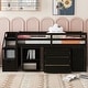 preview thumbnail 22 of 49, Twin Loft Bed with Desk, Drawers & Storage Stairs