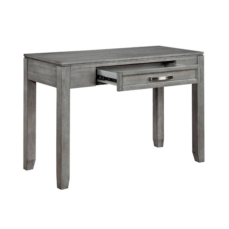 Thiem Writing Laptop Desk, 1 Drawer, Gray Wood Veneer, 42 Inch