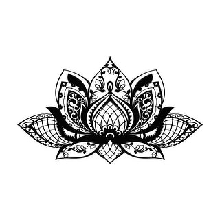 Shop Lotus Wall Decal Mandala Decor Overstock 31648733