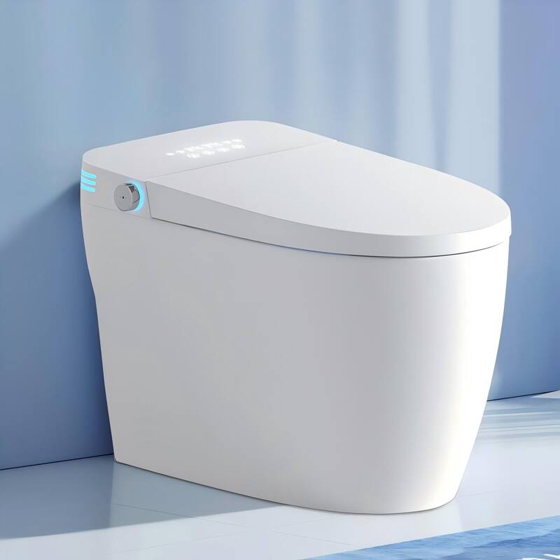 Smart Tankless Toilet with Bidet, Auto Flush, Heated Seat and Remote