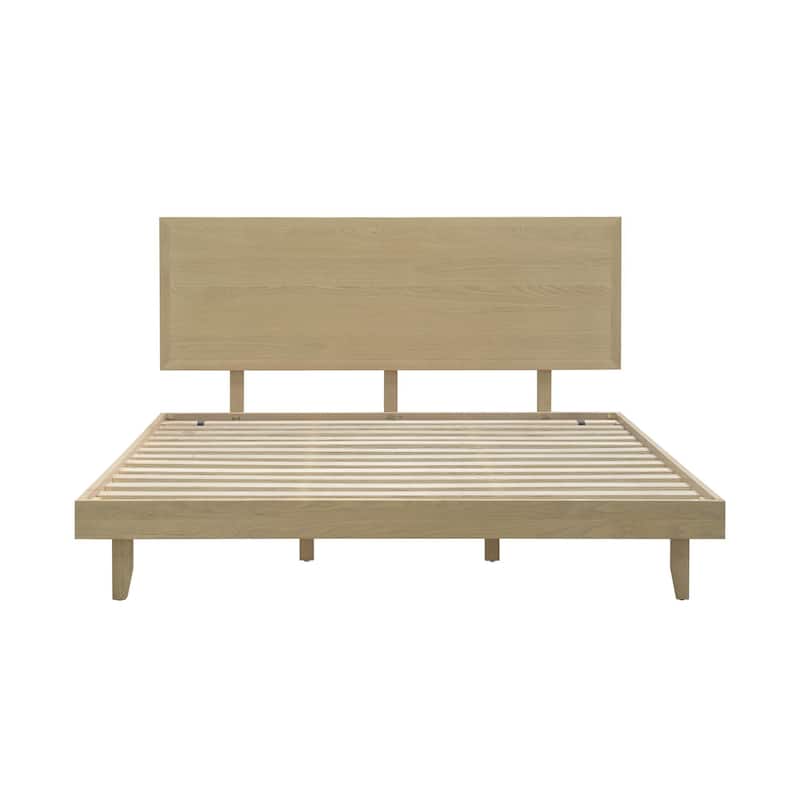 Sven Modern Oak Platform Bed Frame
