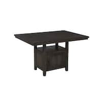 Best Quality Furniture Storage Counter Height Dining Table - Dark Oak ...
