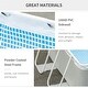 preview thumbnail 5 of 7, Outsunny 11ft x 7ft x 32in Steel Frame Pool with Filter Pump, Outdoor Rectangular Frame Above Ground Swimming Pool, Light Grey