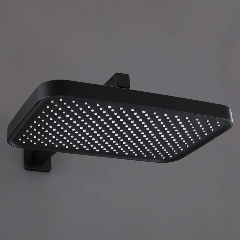 Matte Black shower heads Two-way thermostatic shower system
