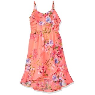 Shop The Children S Place Girls Big Printed Maxi Dress Neon