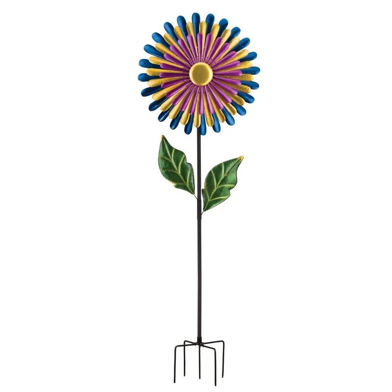 24" Triple Wind Spinner - Flower