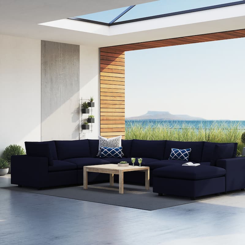 Commix 7-Piece Sunbrella® Outdoor Patio Sectional Sofa