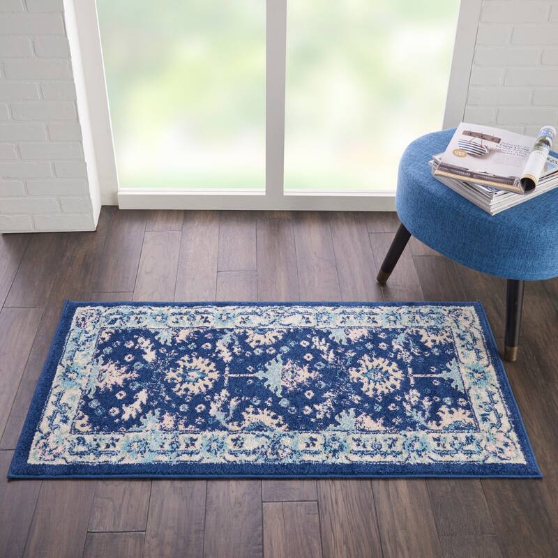 Nourison Tranquil Oriental Floral Medallion Area Rug