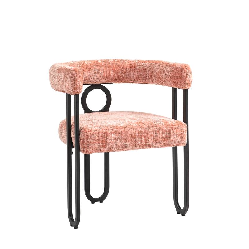 Fabric Upholstered Kitchen Side Dining Chair with Cushion, Backrest, Non Slip Feet for Dining Room Kitchen Living Room Bedroom