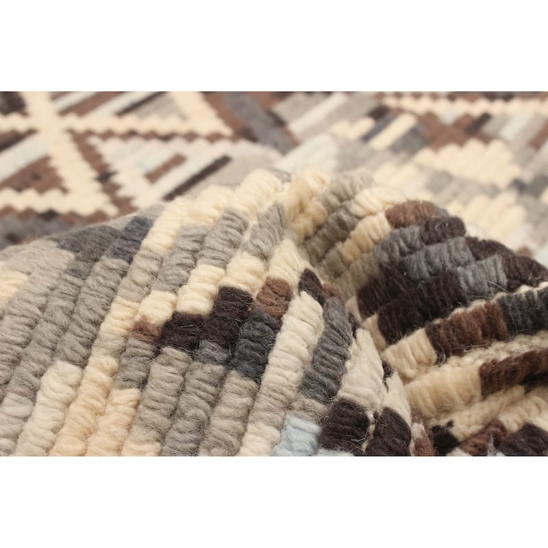 ECARPETGALLERY Hand-knotted Tangier Cream Wool Rug - 5'4 x 7'9
