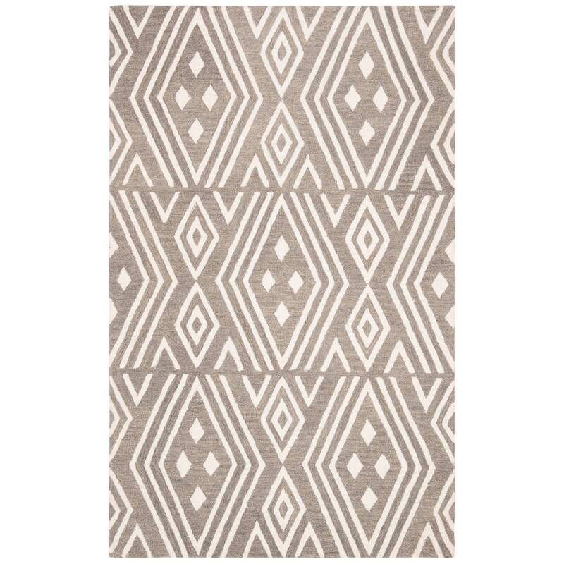 SAFAVIEH Handmade Micro-Loop Hildegund Wool Rug