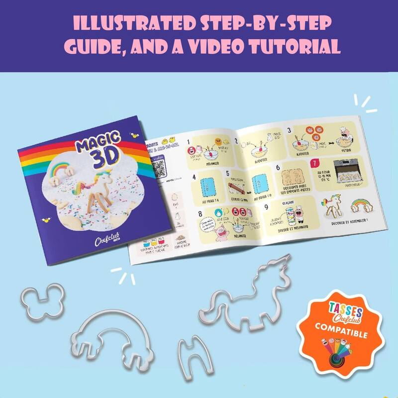 Chefclub Unicorn & Rainbow 3D Cookie Cutters
