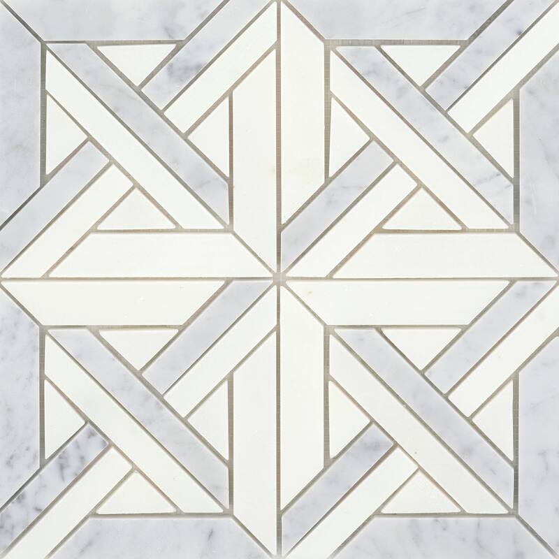 Emser Tile Alluro - 12" x 12" Square Basketweave Mosaic Wall Tile -