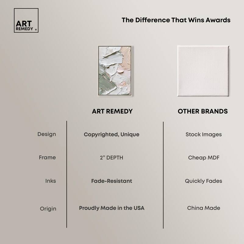 Creamy Contours I Canvas by Art Remedy