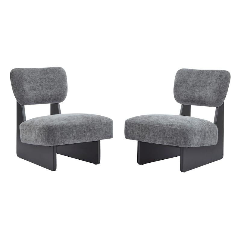 Polyester Solid Wood Modern Lounge Chairs Set with Ergonomic Design and Minimalist Style