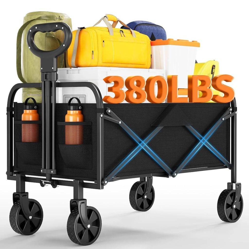 Heavy Duty Collapsible Wagon Camping Cart for Beach Camping Grocery