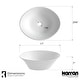 preview thumbnail 5 of 9, Karran Quattro Vibrant Matte White Acrylic 21 in. Oval Bathrom Vessel Sink