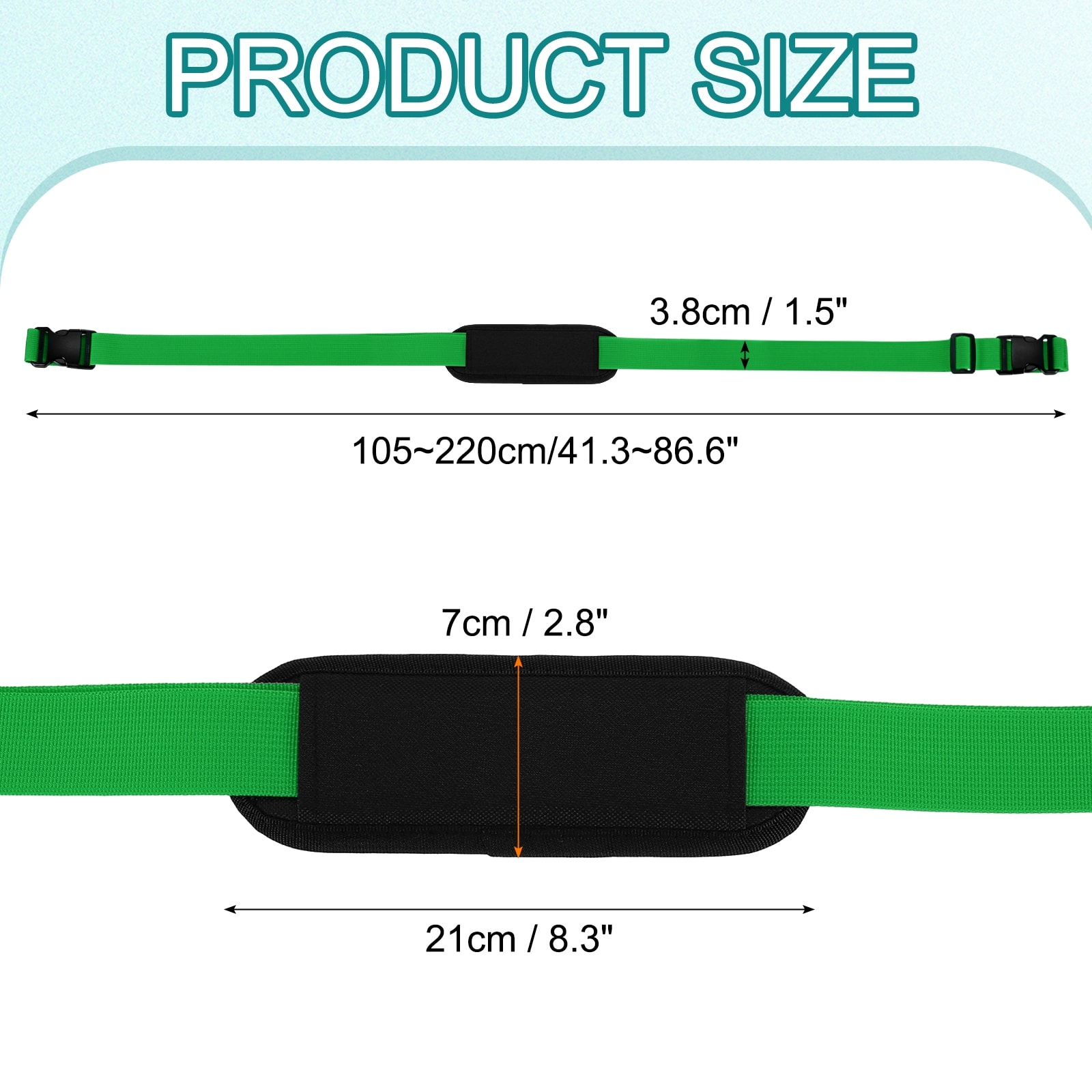 Adjustable Beach Chair Carry Straps, Heavy Duty Replacement Universal Shoulder Straps for Folding