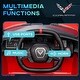 preview thumbnail 4 of 18, 12V Kids Ride-On Chevrolet Corvette Licensed Car with Suspension, USB Music Port, and Dual Driving Modes for 3-6 Years