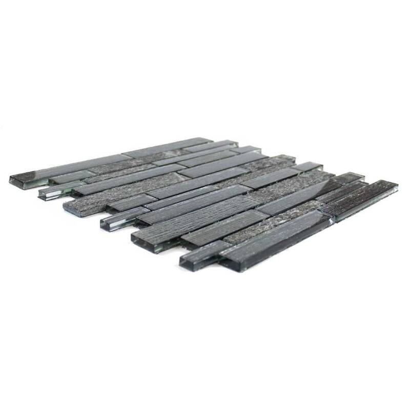 Cosmos Brick 1in x 3in Glass Backsplash Wall Tile
