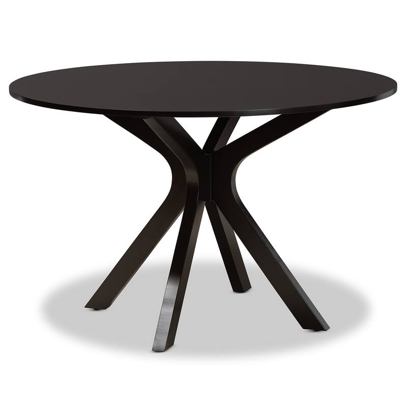 7-Piece Wood Dining Set - Modern Two-Tone Brown Table & Chairs
