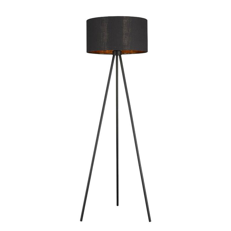 58-Inch Tripod Floor Lamp with Plastic Shade and Dimmable Light - 21.75" x 21.75" x 57.50"