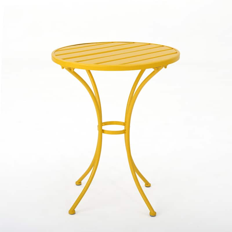 Roomfitters 3-Piece Metal Bistro Set, Outdoor Patio Table and Chairs for Garden, Balcony or Deck