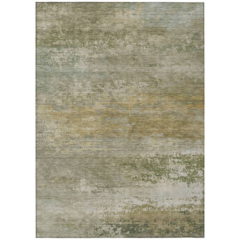HomeRoots Abstract Transitional Rectangle Outdoor Rug