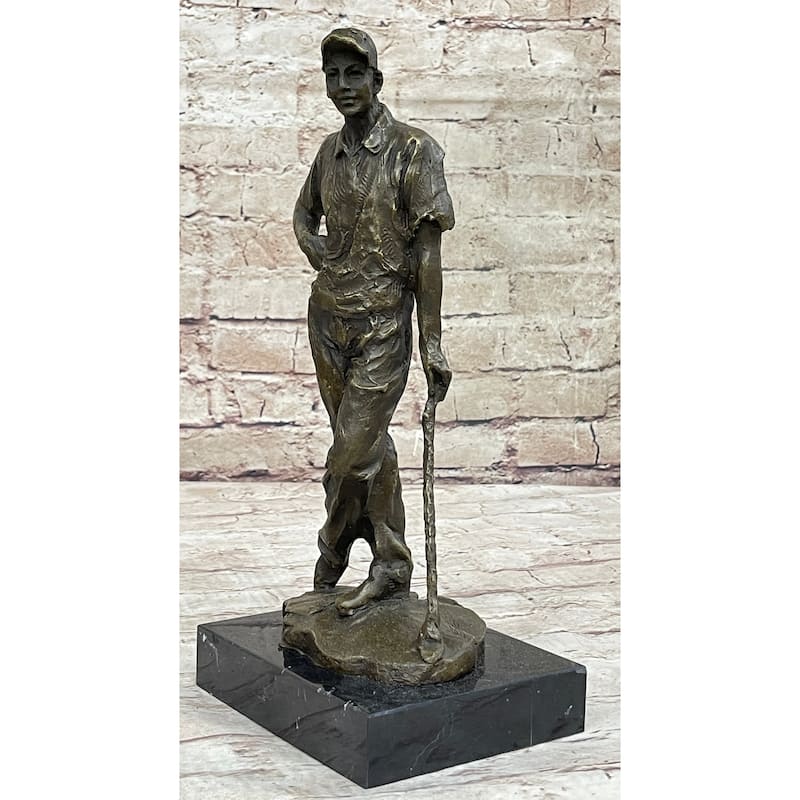 Champion Golfer Tiger Woods Bronze Sculpture Sport Trophy Statue Figurine Golf