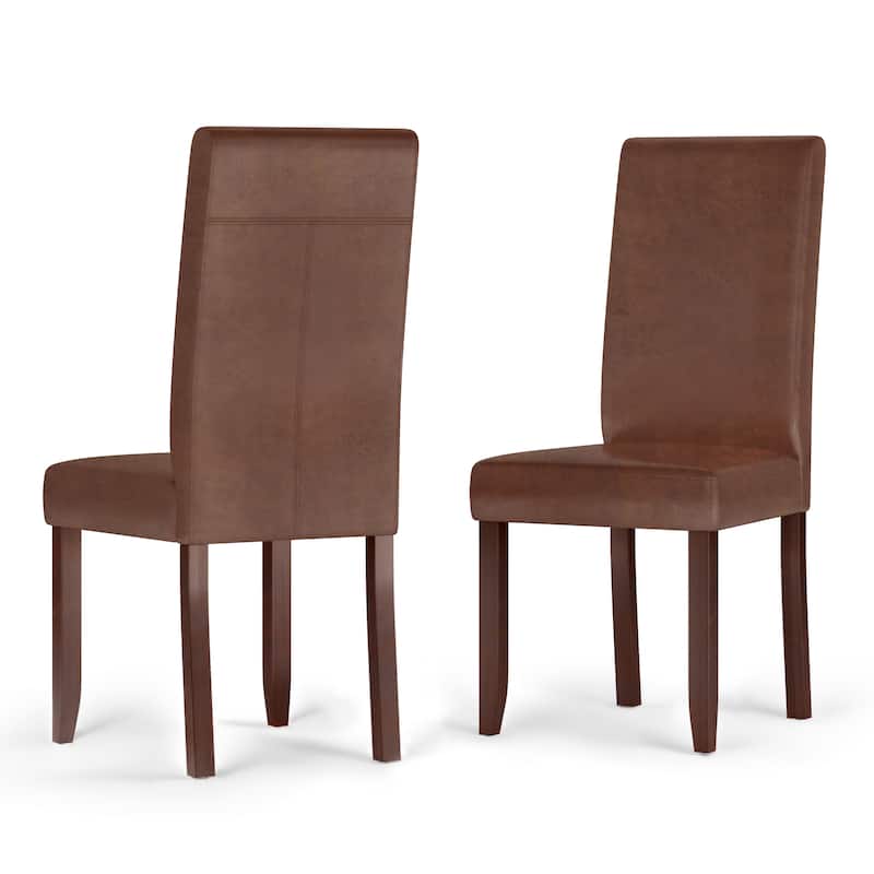 WYNDENHALL Normandy Transitional Parson Dining Chair (Set of 2) - 18.1"w x 18.5" d x 39.4" h