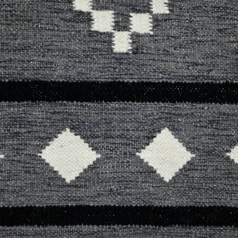 The Curated Nomad Southwestern Gray Flatweave Area Rug Bed Bath