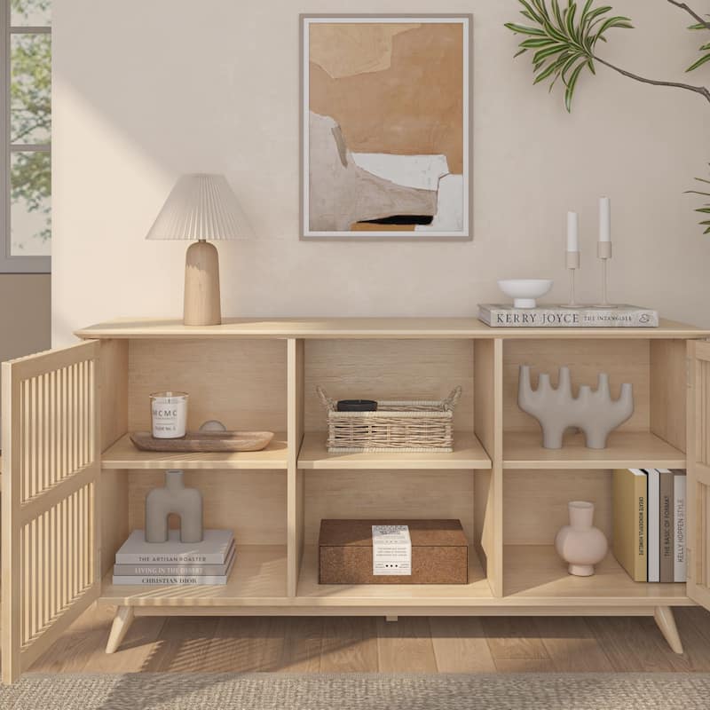 Plank and Beam Mid-Century Modern 2-Door Sideboard/TV Stand