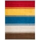 preview thumbnail 10 of 20, SAFAVIEH Handmade Himalaya Orange/ Multicolored Stripe Wool Gabbeh Rug