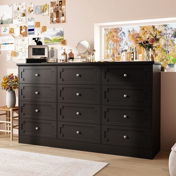 Spacious 12-Drawer Dresser with Elegant Design - Multi-Purpose Storage Solution - On Sale - Bed Bath & Beyond - 42379555 Spacious 12-Drawer Dresser with Elegant Design - Multi-Purpose Storage Solution - On Sale - Bed Bath & Beyond - 42379555