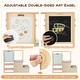 preview thumbnail 22 of 31, Costway Kids Art Center Wooden Table Bench Set Adjustable Double-Sided - See Details