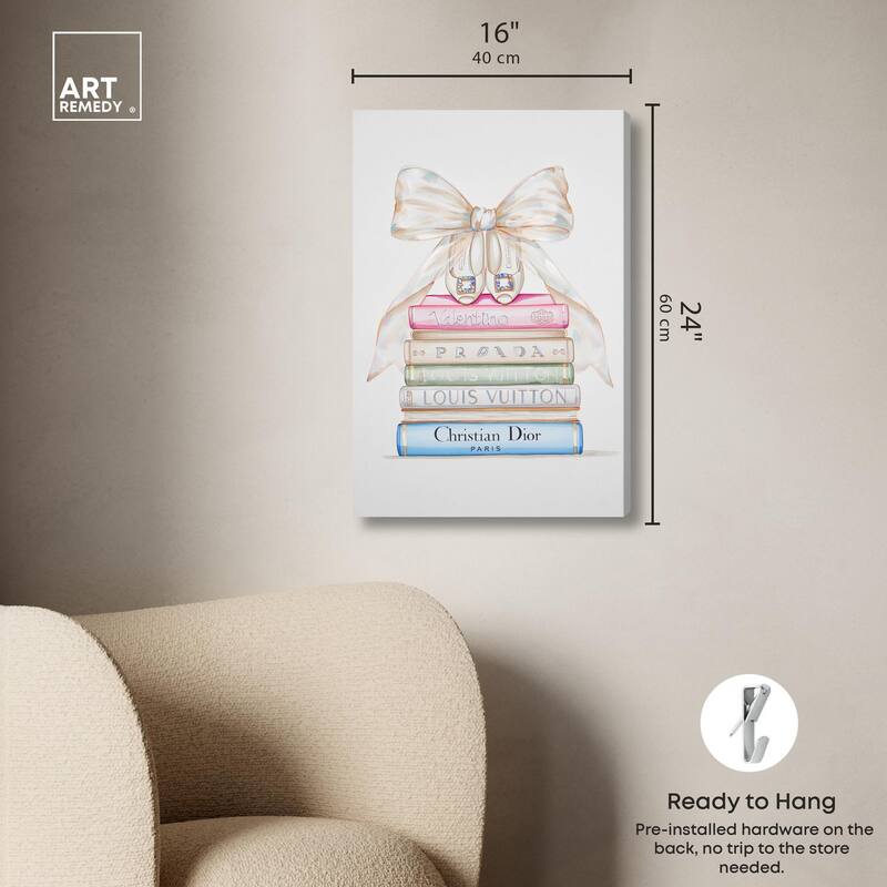 Heel and Luxury Books I Canvas by Art Remedy, Gallery Wrapped