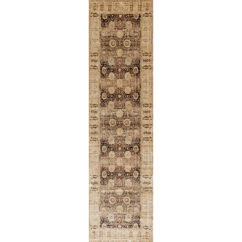 Alexander Home Contessa Traditional Floral Distressed Border Rug