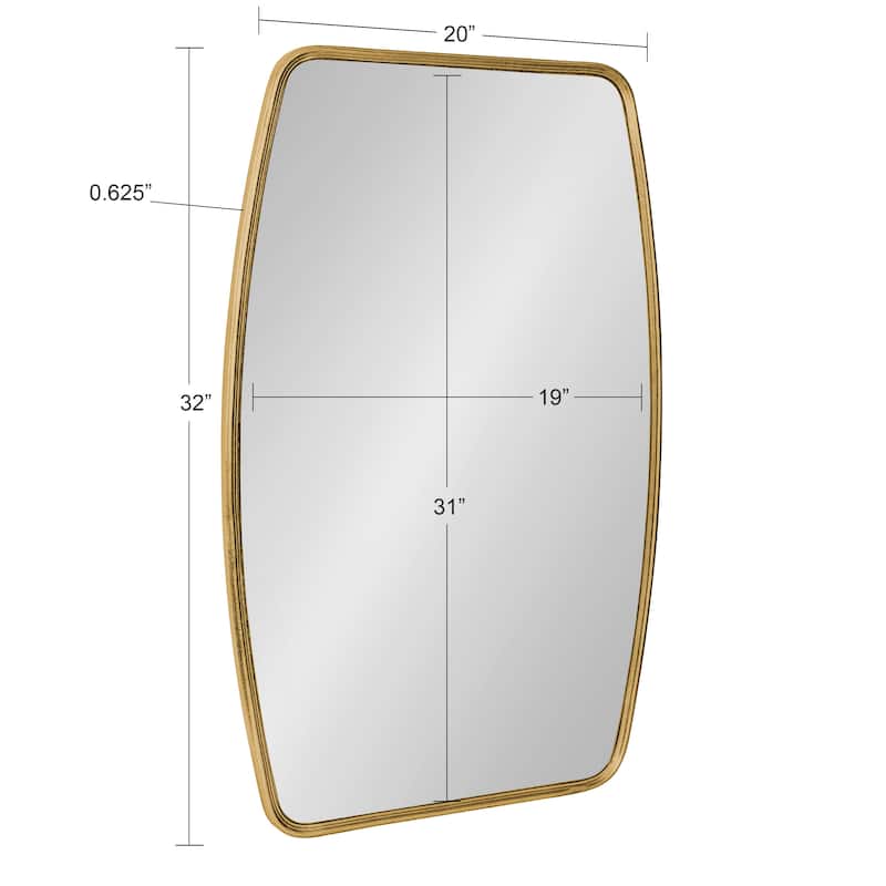 Kate and Laurel Caskill Barrel-shaped Framed Wall Mirror