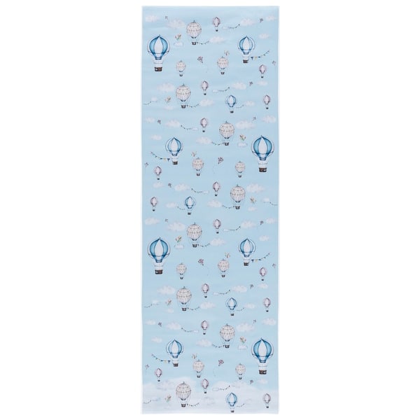 slide 2 of 5, SAFAVIEH Tacoma Kids Sanaz Kids & Tween Rug 2'6" x 8' Runner - Ivory/Blue