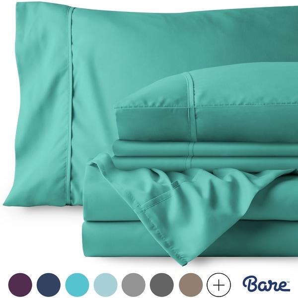 Bare Home Microfiber Deep Pocket Sheet Set - 2 Extra Pillowcases. Opens flyout.